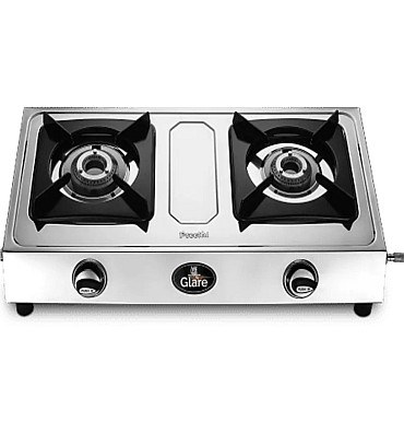 Preethi Glare 2 Burner Gas Stove Stainless Steel Gas Stove